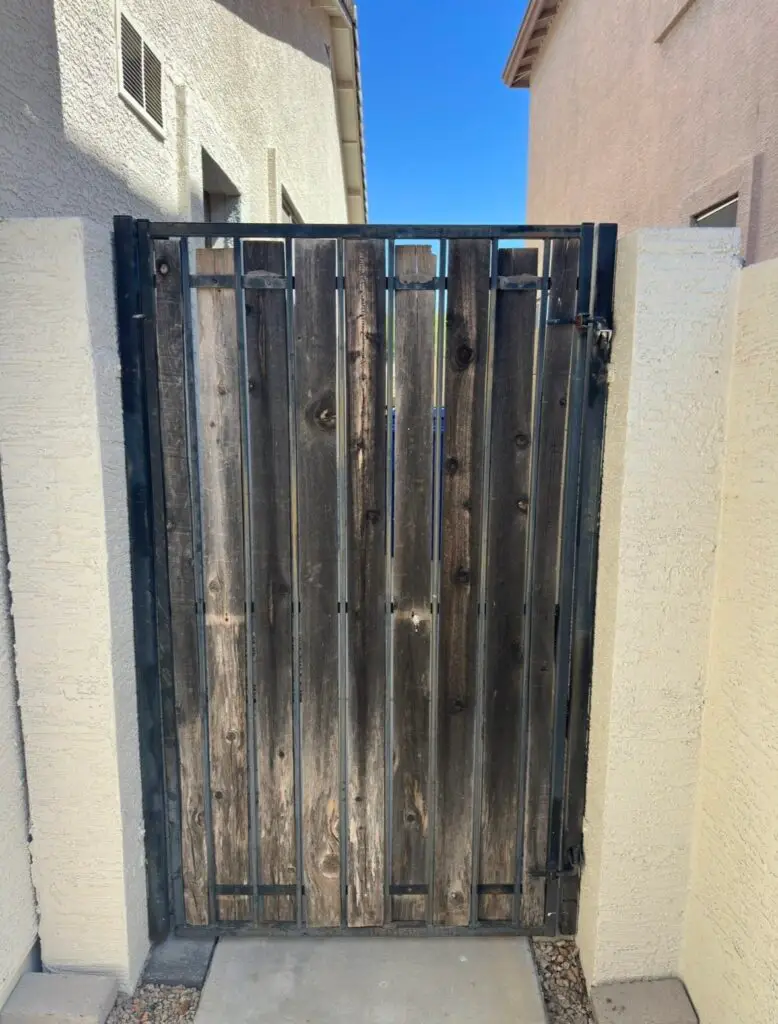 Gate and Exterior Light Repair in Surprise — composite slats replacement