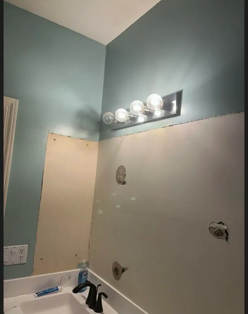 Bathroom Remodeling Project in Glendale — fixture installation